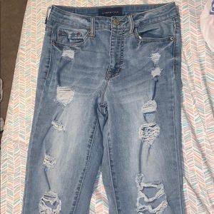 American eagle ripped jeans
